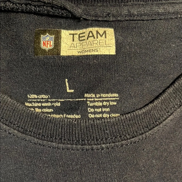 Team Apparel Texans Navy Blue Football Jersey Top - Picture 4 of 5